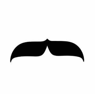 Photo Sculpture Mustache noire