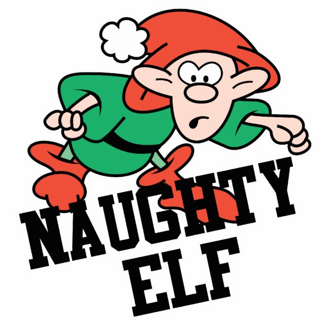 Photo Sculpture Naughty Christmas Elf (Devant)