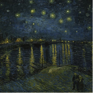 Photo Sculpture Nuit étoilée sur le Rhône par Van Gogh