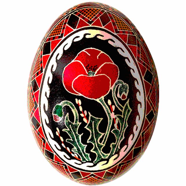 Photo Sculpture Ornement de Pysanky (Oeuf de Pâques ukrainien) (Devant)