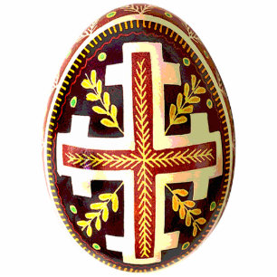 Photo Sculpture Ornement de Pysanky (Oeuf de Pâques ukrainien)