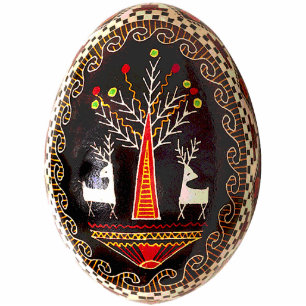 Photo Sculpture Ornement de Pysanky (Oeuf de Pâques ukrainien)
