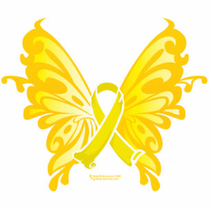 Photo Sculpture Papillon de ruban de prévention de suicide