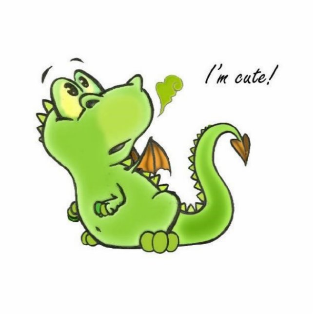 Photo Sculpture Petit dragon mignon (Devant)