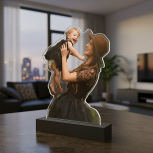 Photo Sculpture Photo en acrylique de la famille - Découpe