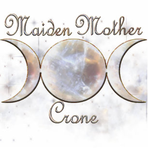 Photo Sculpture Pierre Lune Triple, Pierre Lune Maiden Mère Crone