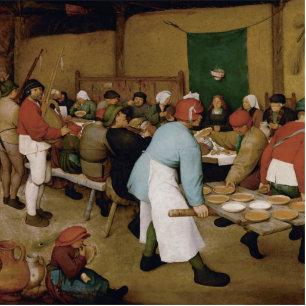 Photo Sculpture Pieter Bruegel l'Ancien - Mariage paysan