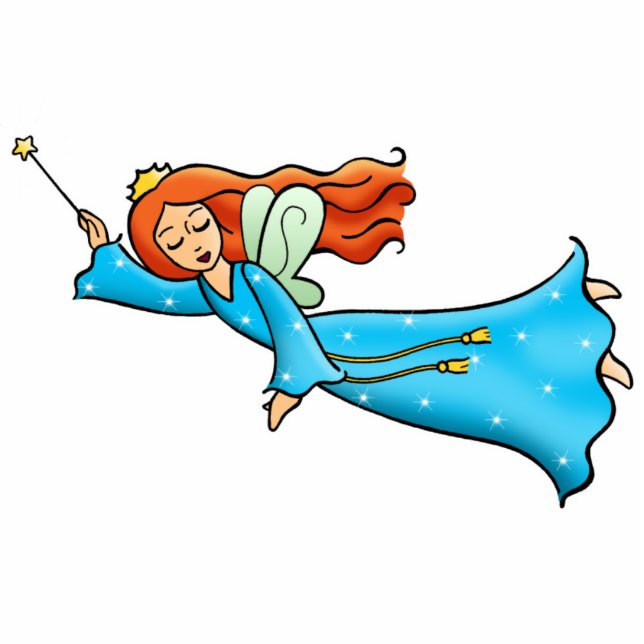 Photo Sculpture Princesse féerique Magic Wand de vol de clipart (Devant)