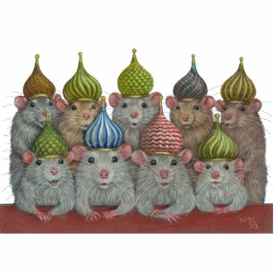 Photo Sculpture Rats dans la sculpture en casquettes de dôme