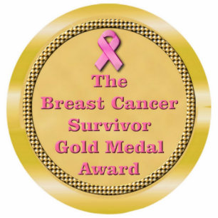 Photo Sculpture Récompense de médaille d'or de survivant de cancer
