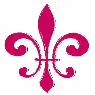 Photo Sculpture Red Fleur De Lis