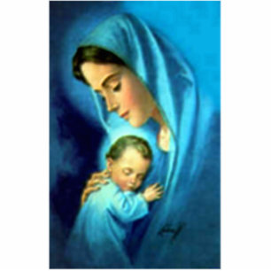Photo Sculpture Sainte Vierge Marie et Enfant Jésus