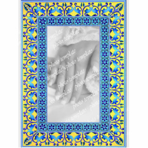 Photo Sculpture Sculpture de cadre photo en mosaïque grecque