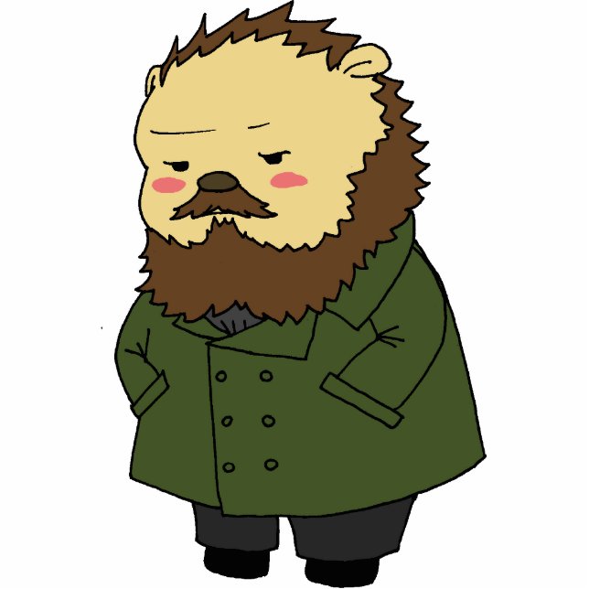 Photo Sculpture Sculpture en bureau de hérisson de Dostoevsky (Devant)