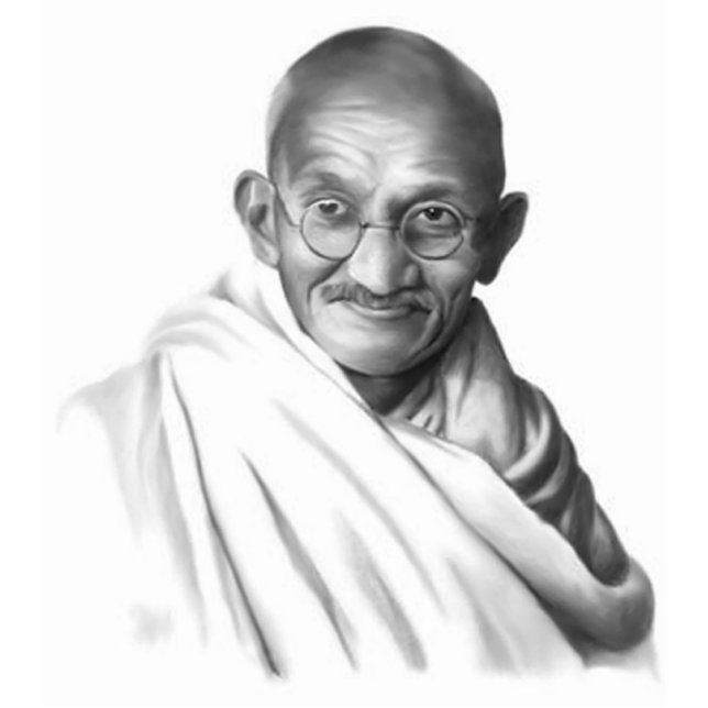 Photo Sculpture Sculpture en Mahatma Gandhi (Devant)