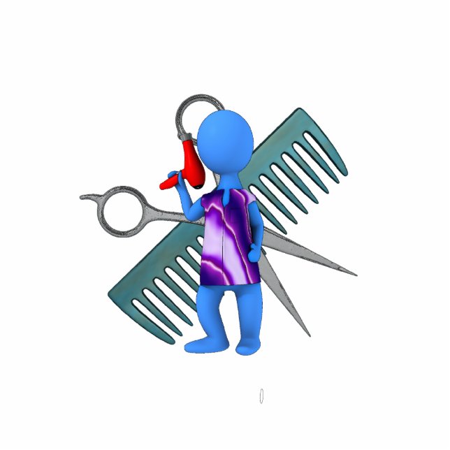 Photo Sculpture Sculpture en photo de coiffeur (Devant)