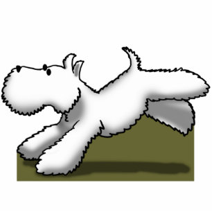 Photo Sculpture Sculpture en photo de course de Westie