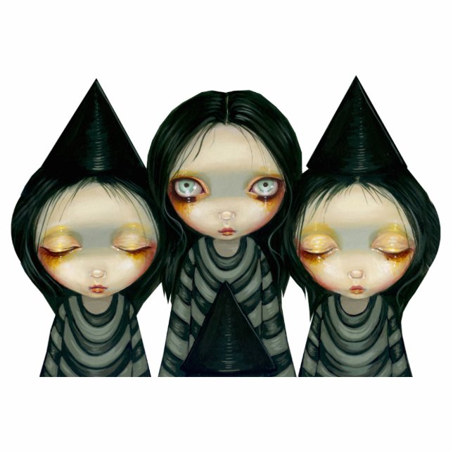Photo Sculpture Sculpture en photo de trois soeurs de Witchy (Devant)
