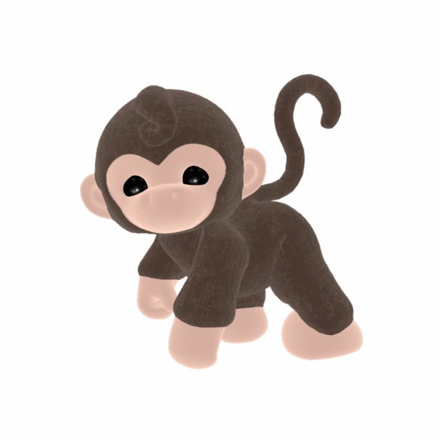 Photo Sculpture Sculpture mignonne en photo de singe de KRW Lil (Devant)