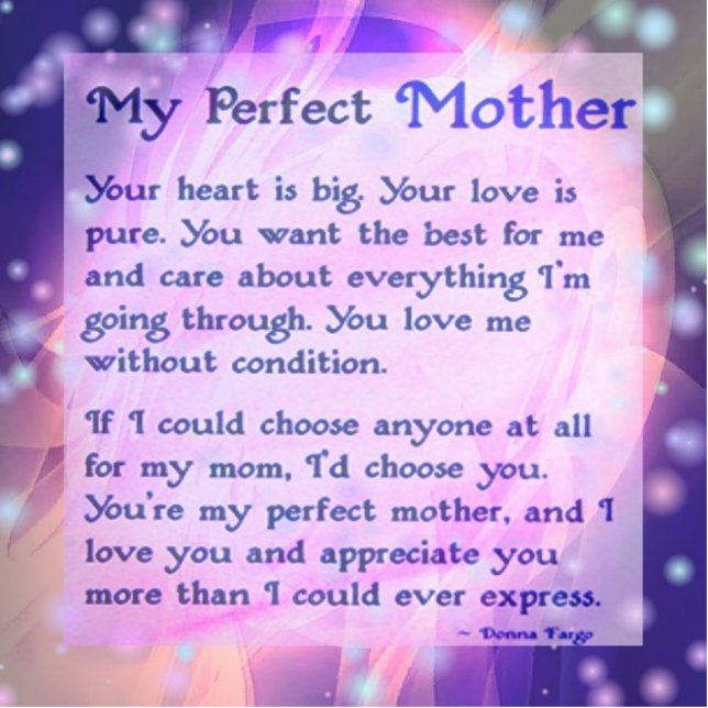 Photo Sculpture Sculpture photo mère parfaite (Devant)