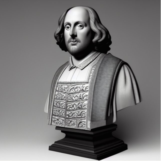 Photo Sculpture Shakespeare Bust (Devant)
