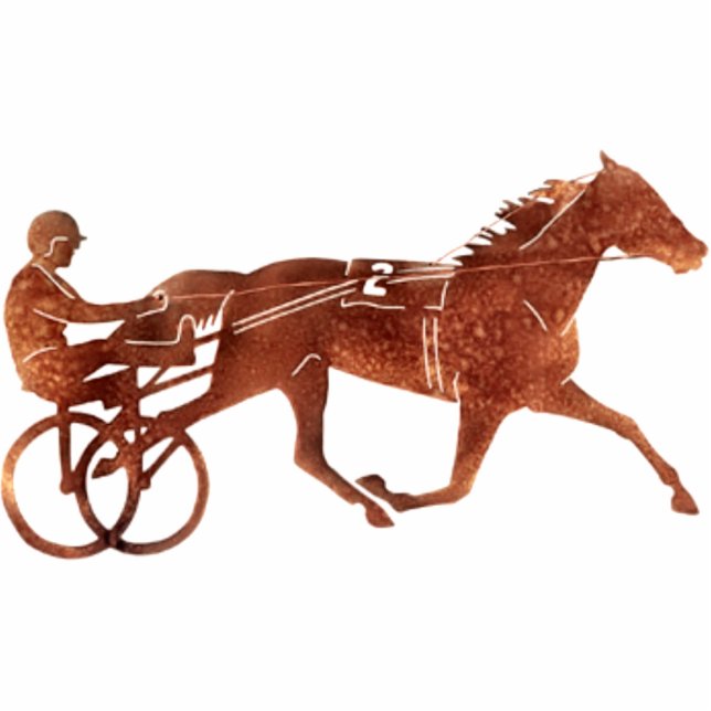 Photo Sculpture Silhouette Brown de meneur de train (Devant)