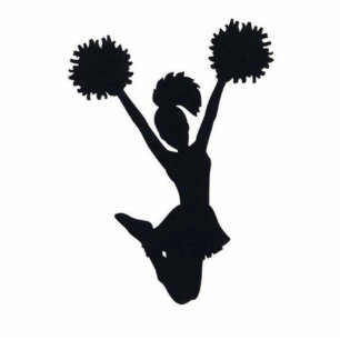 Photo Sculpture Silhouette de pom-pom girl
