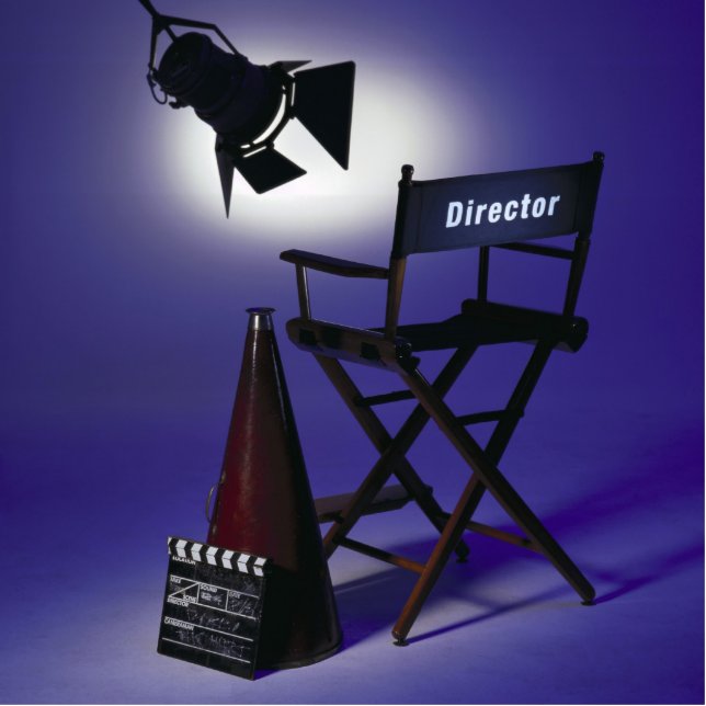 Photo Sculpture Slate du directeur, chaise et lumière 2 d'étape (Devant)