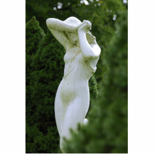 Photo Sculpture Statue de femme dans le jardin