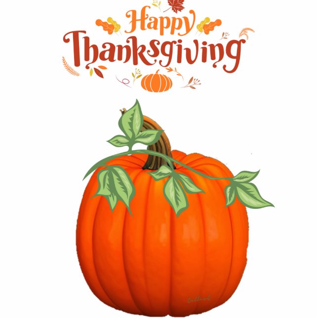 Photo Sculpture Thanksgiving throw pillow (Devant)