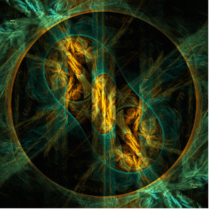 Photo Sculpture The Eye of the Jungle Abstract