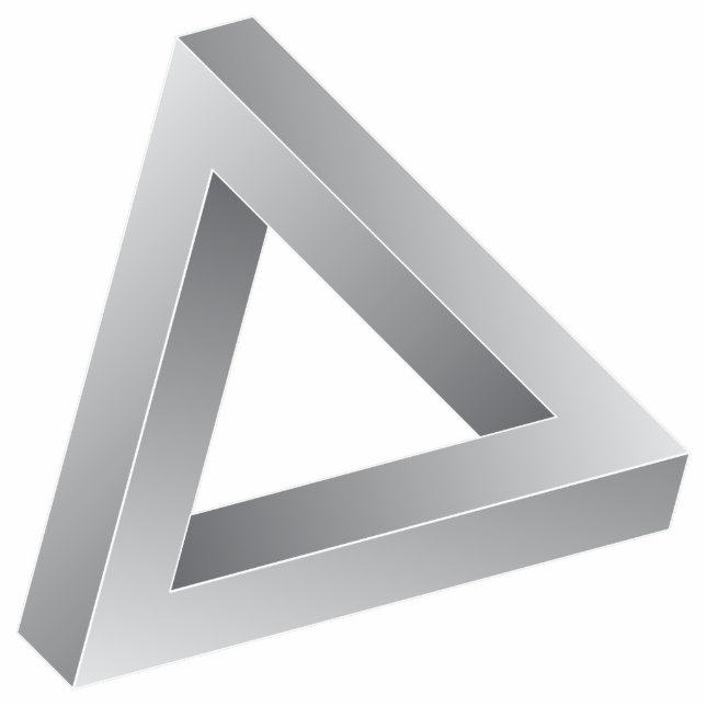 Photo Sculpture Triangle impossible (Devant)