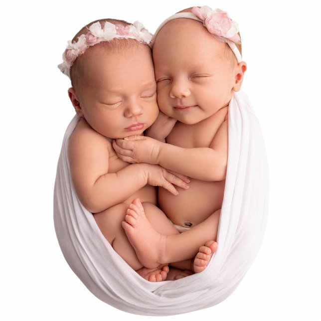 Photo Sculpture Twins Photo Statuettes Cutout (Devant)