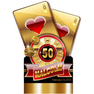 Photo Sculpture Vegas Casino Style Topper CONTACTEZ-MOI 2 PERSONNA