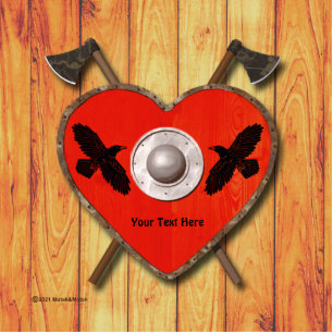 Photo Sculpture Viking Valentine - Raven