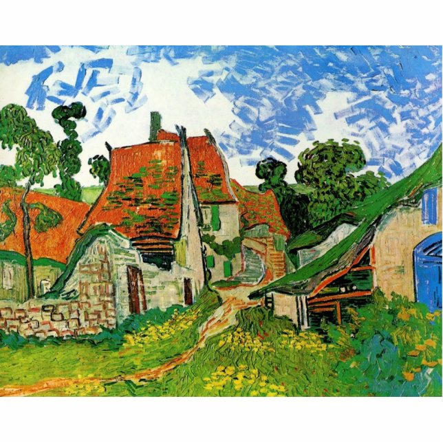 Photo Sculpture Village Street à Auvers, Vincent van Gogh (Devant)
