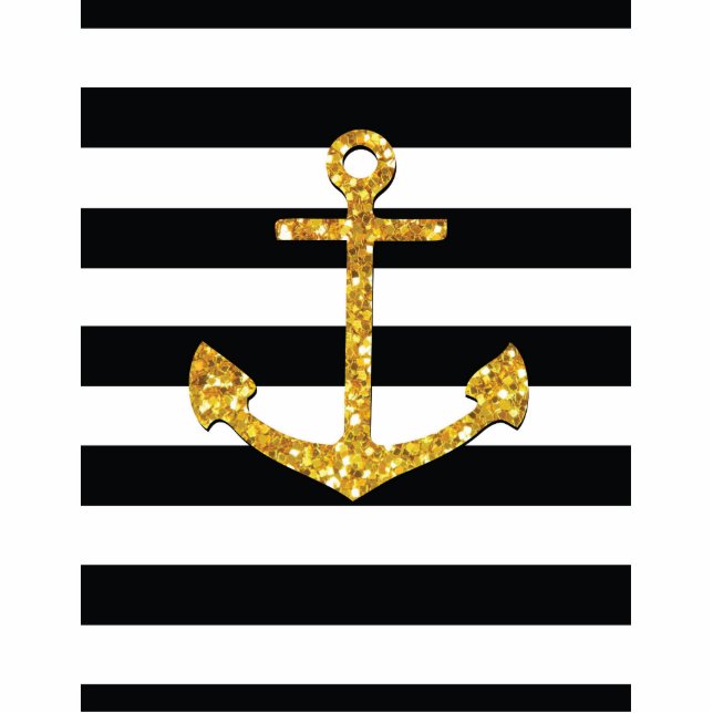 Photo Sculpture Vintage Golden Anchor (Devant)