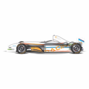 Photo Sculpture Voiture de course blanche