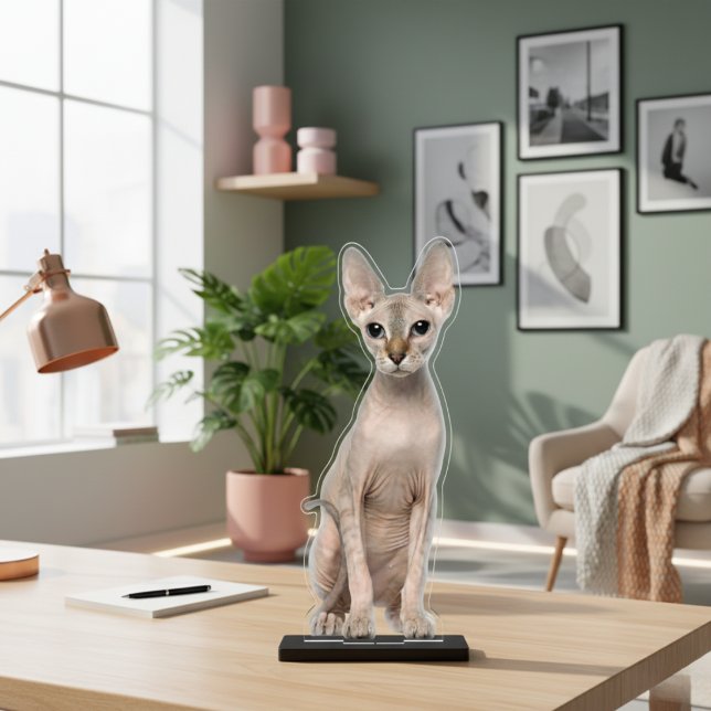 Photo Sculpture Votre Chat Photo Acrylique Découpe Statue (Your Cat Photo Acrylic Cut Out Statue)