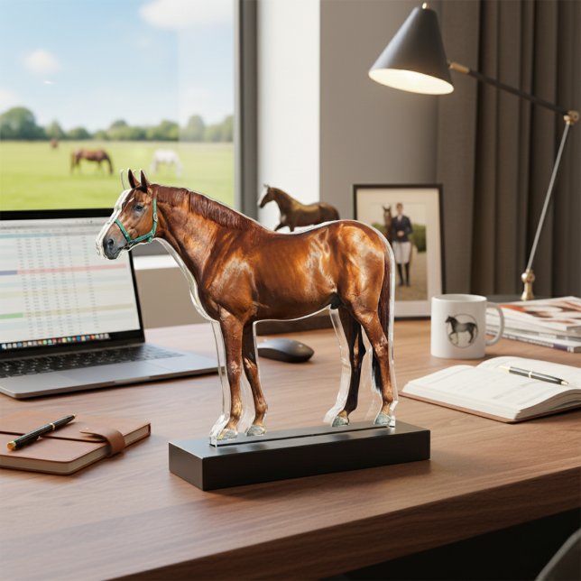 Photo Sculpture Votre Cheval Photo Acrylique Statuettes Coupure (Your Horse Photo Acrylic Statuettes Cutout)