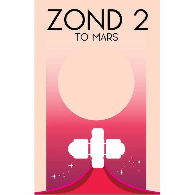 Photo Sculpture Zond 2 Space Art. (Devant)