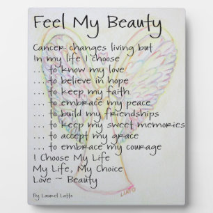 Photo Sentez ma beauté Cancer Poème Ange Peinture Plaque