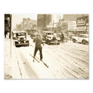 Photo Skieur sur la rue K impression