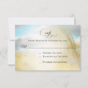 *~* Photo Soft Dune Beach Grass Mariage RSVP