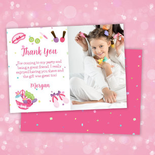 Photo Spa fête d'anniversaire Carte de remerciemen