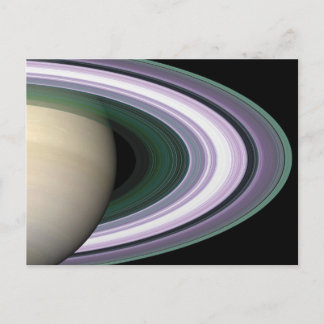 Photo spatiale Carte postale Anneaux de Saturne