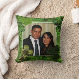 Photo St. Patrick's Day Throw Pillow Kissen
