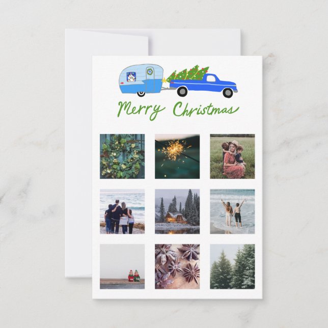Photo sur mesure Camion Camper Trailer Carte de No (Devant)