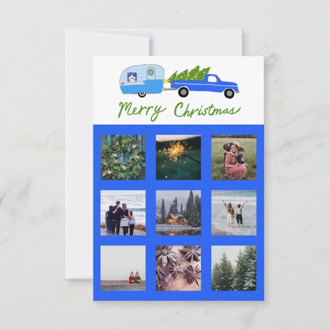 Photo sur mesure Camion Camper Trailer Carte de No (Devant)