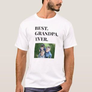 Photo T-shirt Anniversaire Meilleur Grand-Père Eve